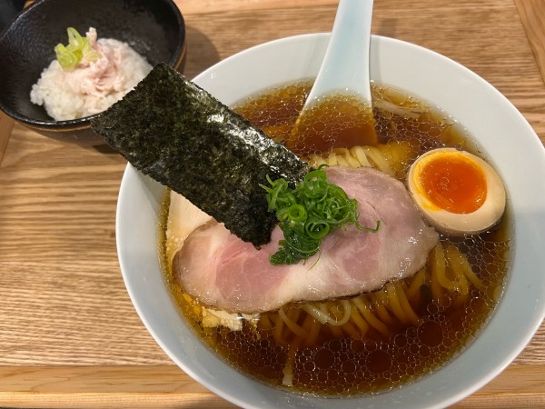 「藤 醤油ラーメン+お茶漬けセット」@醤油ラーメン専門 藤の写真