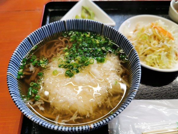 「山かけそば」@道の駅やまくにフードコートの写真