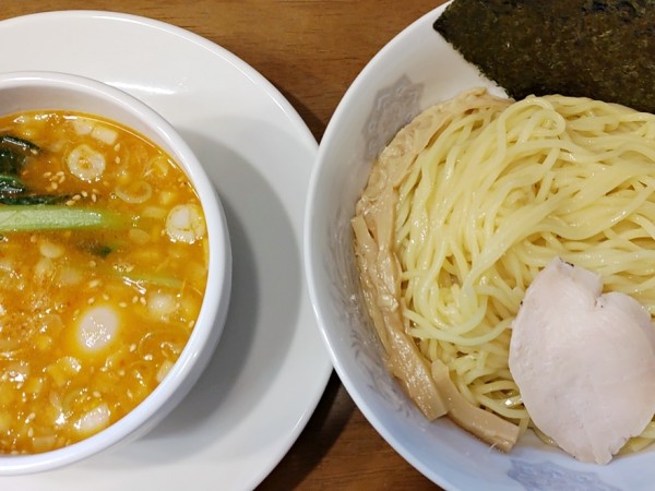 「あっさり味噌つけ麺＋味玉」@らーめん曳舟の写真