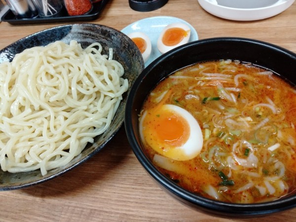 「辛味噌つけ麺中盛り」@つけ麺 きくちゃんの写真