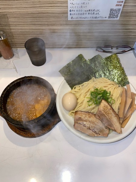 「辛刺激つけ麺全部入り大盛3辛¥1,150円」@ぶっと麺 しゃにむにの写真