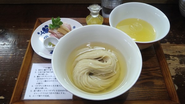「【数量限定】とろとろ昆布出汁のからませつけ麺(塩)1000-」@らぁめん サンドの写真
