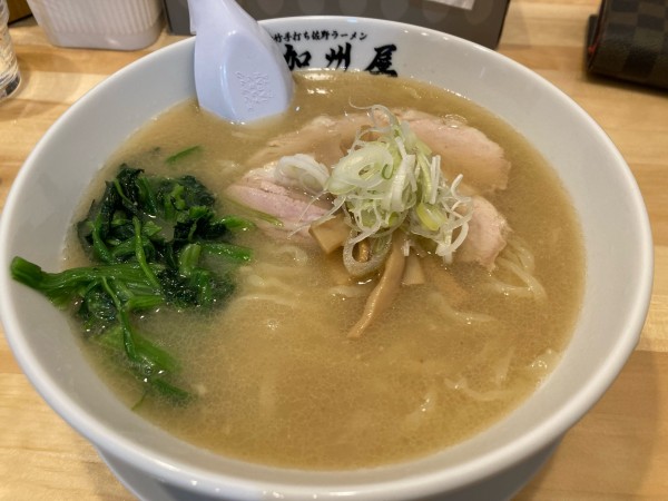 「豚白湯ラーメン(醤油)」@青竹手打ち佐野ラーメン 加州屋の写真