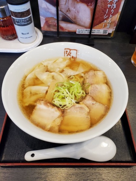 「ワンタンラーメン@」@喜多方ラーメン坂内 名古屋守山店の写真