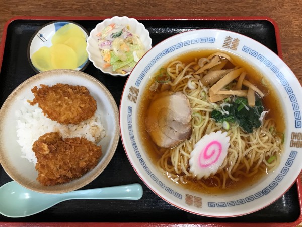 「かつ丼セット　850円」@清水食堂の写真