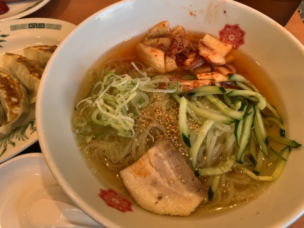 「夏の冷麺（餃子セット）」@日高屋 岩槻インター店の写真