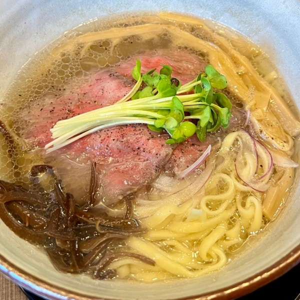 「常陸牛清湯 塩」@常陸牛らぁめん 希の写真