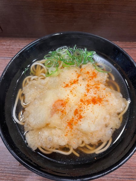 「天ぷらそば（420円）」@えきそば 姫路駅店の写真