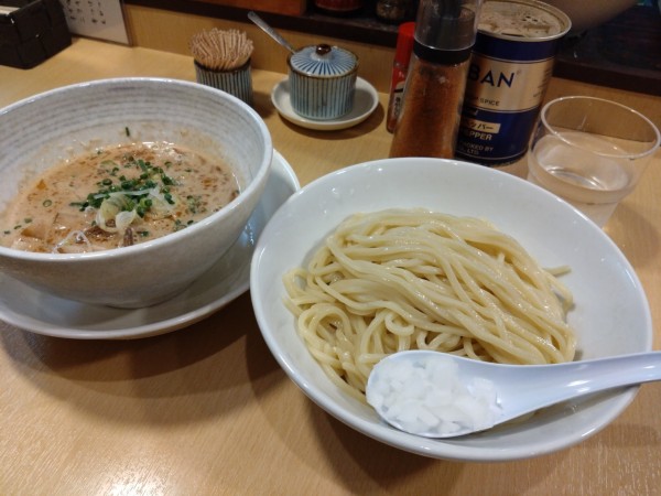 「夜限定 えびつけ麺 並 700円」@西中華そば店の写真