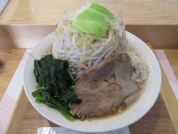 「鶏二郎（９７０円）＋大盛１５０円＋もやし＋ほうれん草」@麺飯酒処 梵の写真