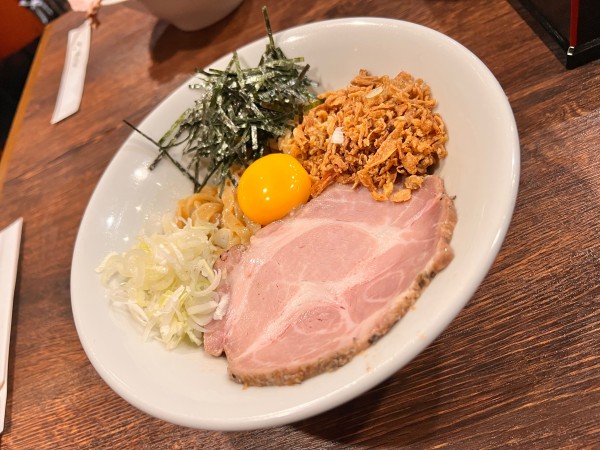 「冷やし油そば＋辛味噌」@麺屋 真心の写真