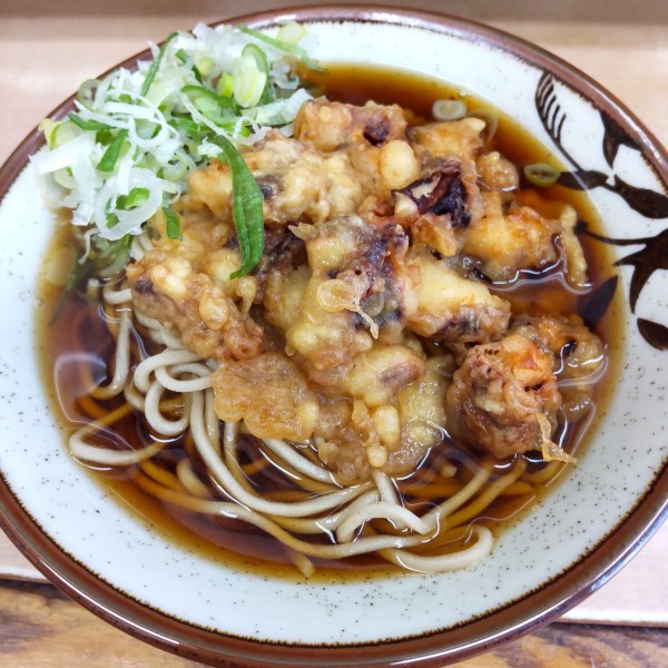 「いかげぞ天（￥550）」@六文そば 中延店の写真