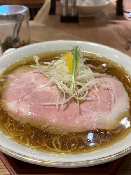 「煮干し醤油ラーメン　細麺」@かね田の写真