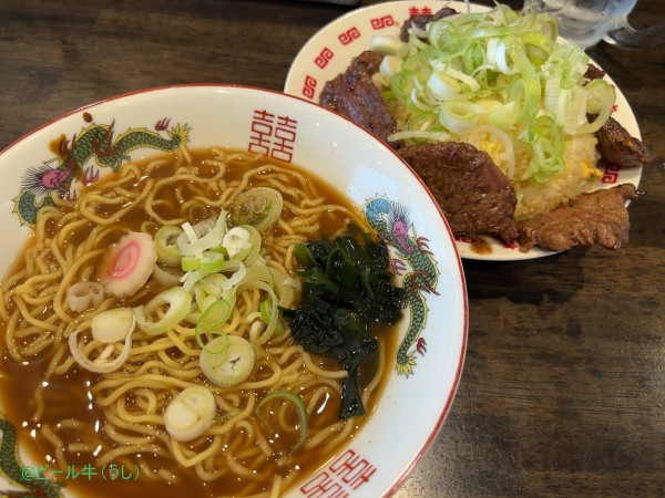 「牛ハラミ焼肉炒飯(1500円)」@幸せの炒飯の写真