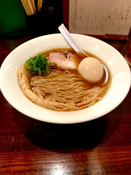 「【月一限定】味玉中華そば（煮干し）」@串キングの写真