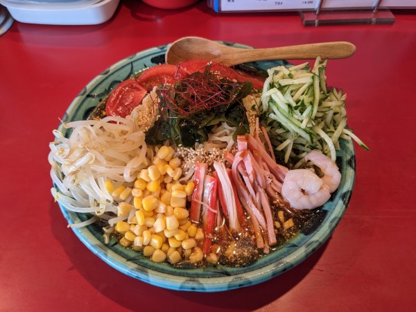 「冷し中華　1100円」@ラーメン桐生 伊勢崎店の写真