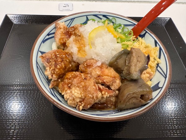 「鬼おろし肉ぶっかけうどん（並盛）790円」@丸亀製麺 イーサイト高崎店の写真