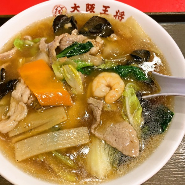 「五目あんかけラーメン」@大阪王将 御徒町駅前店の写真