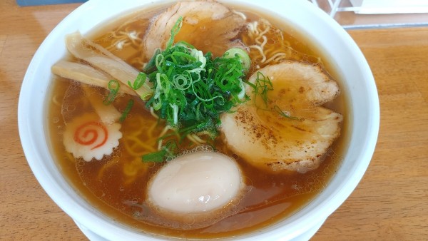 「中華そば　大盛　味玉トッピング」@中華そば 福久の写真