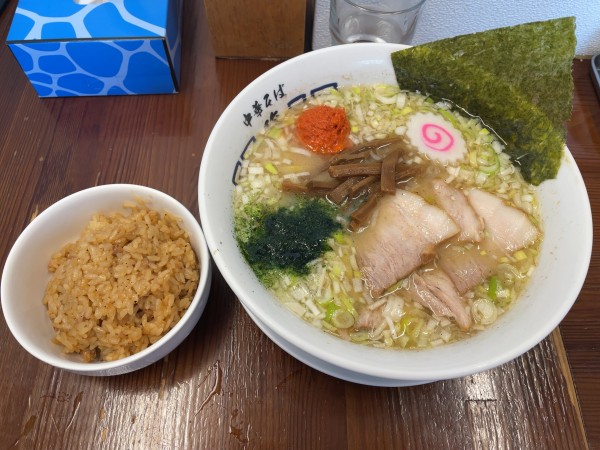 「山形辛味噌らーめん＋肉めし」@中華そば 馥の写真