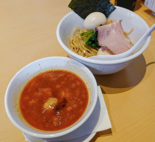 「味玉濃厚鶏鰹辛つけ麺」@鶏節麺 へさかの写真