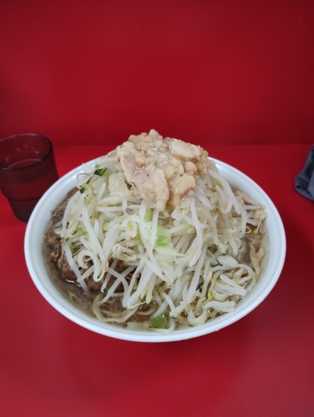 「小ラーメン+豚増し　1050円」@ラーメン二郎 柏店の写真