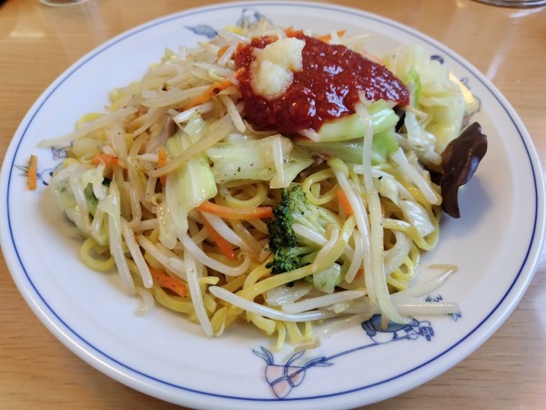 「チャーメン　（麺大盛り）　＋豆板醤＆ニンニク：無料」@テンホウ 松本渚店の写真