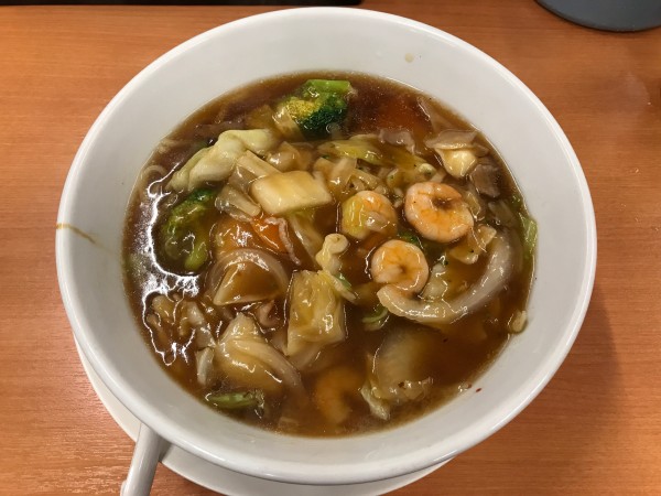 「五目あんかけラーメン　670円」@日高屋 信濃町駅前店の写真