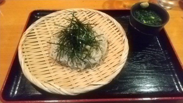 「ざるそば800円」@手打ちうどん あじくらの写真