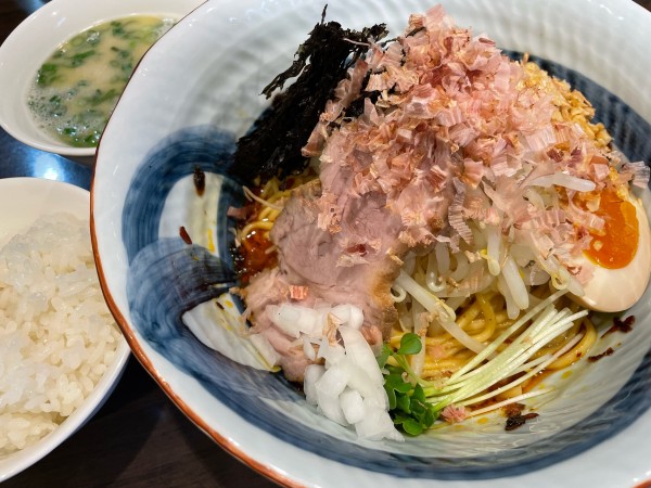 「バンメン（1,000円）,小ライス（100円）」@名物よだれ鶏と濃厚鶏白湯麺 MATSURIKA 武蔵新田店の写真