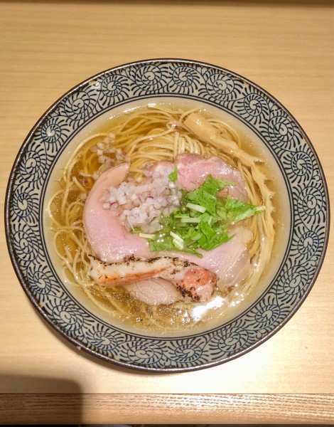 「金目塩そば（850）」@中華そば 導の写真