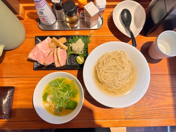 「【限定】特製煮干水の淡麗つけ麺 塩ver」@麺屋 真心の写真