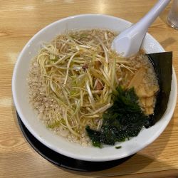 背脂ネギラーメン　カタメ