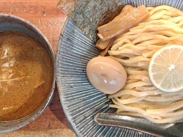 「つけ麺（中盛）＋味玉」@つけ麺 一合 亀戸店の写真