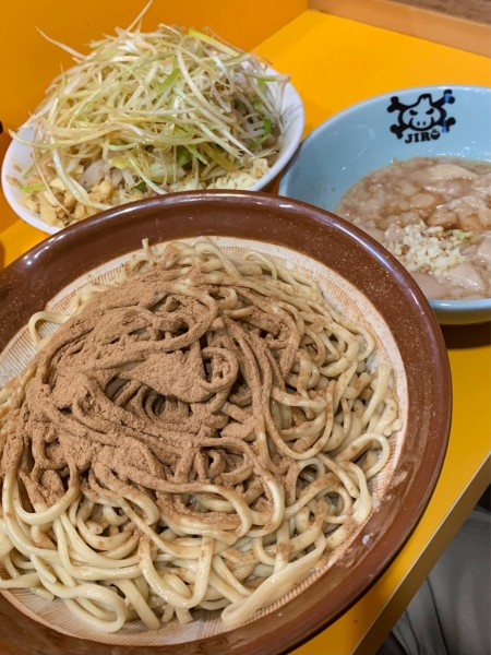 「シークァーサーつけ麺 麺増し600g」@ラーメン二郎 八王子野猿街道店2の写真