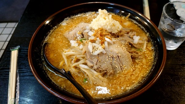 「濃厚味噌チャーシュー麺大盛り＋ニンニク」@行者ラーメン 熱人G麺の写真