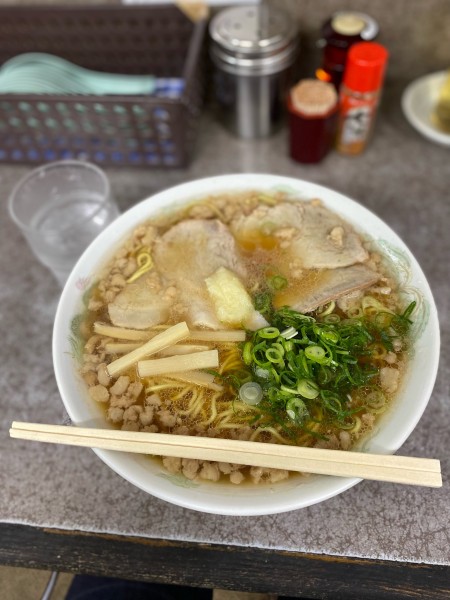 「中華そば大盛脂マシマシニンニクトッピング」@つたふじ 福山支店の写真