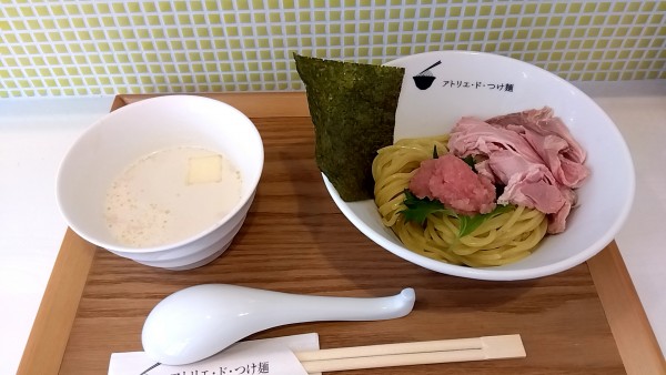 「たらこクリームつけ麺（９５０円）」@アトリエ・ド・つけ麺の写真
