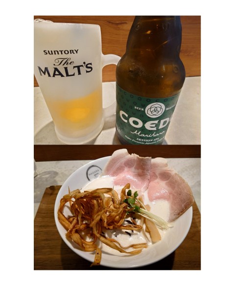 「特製鶏白湯そば（塩）+COEDO ビール 毬花」@MAGARAの写真