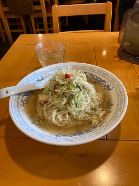 「あっさり塩つけ麺　餃子」@中国ラーメン 揚州商人 綱島店の写真