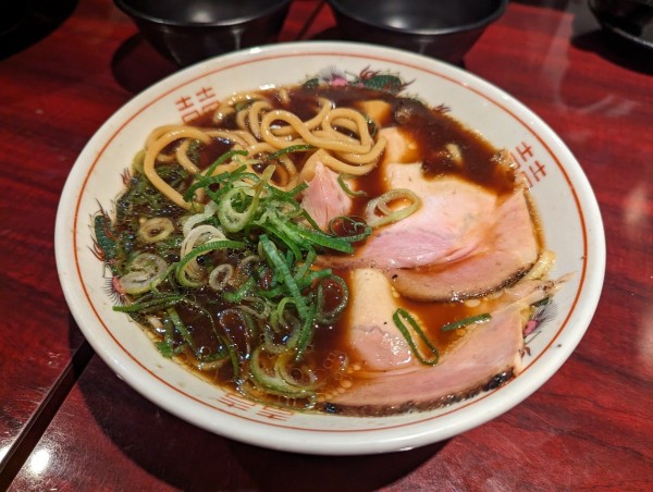 「高井田中華そば」@麺鶏 宮崎郷土料理どぎゃん 立売堀店の写真