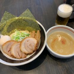 鶏塩つけ麺全部のせ