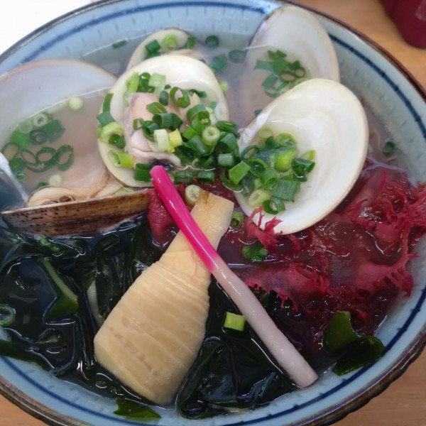 「活蛤そば2000円」@MENYA 食い味の道有楽の写真