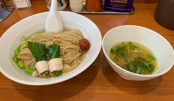 「[夏季限定] 羅臼昆布と浅利のつけそば ¥1100」@中華そば 七麺鳥の写真