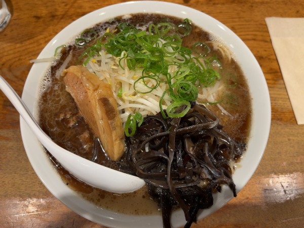 「マー油豚骨（並）1000円」@渡なべの写真