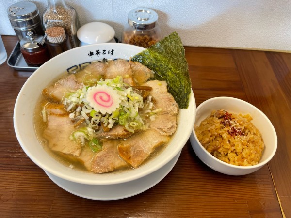 「肉そば+肉めし」@中華そば 馥の写真