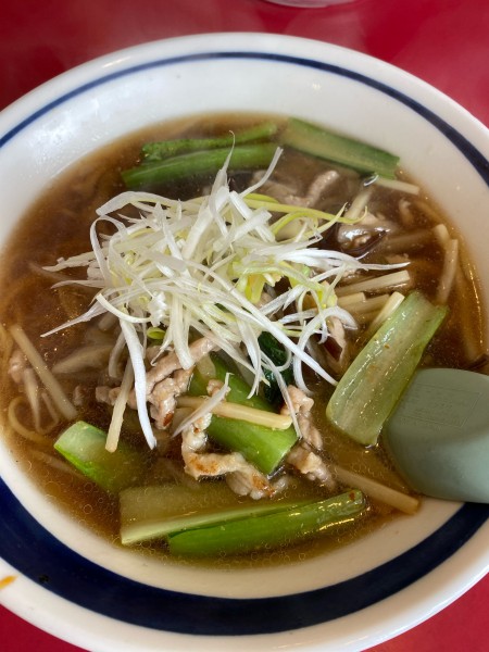 「豚肉とザーサイのあんかけそば」@手打ラーメン 珍来 木田余店の写真