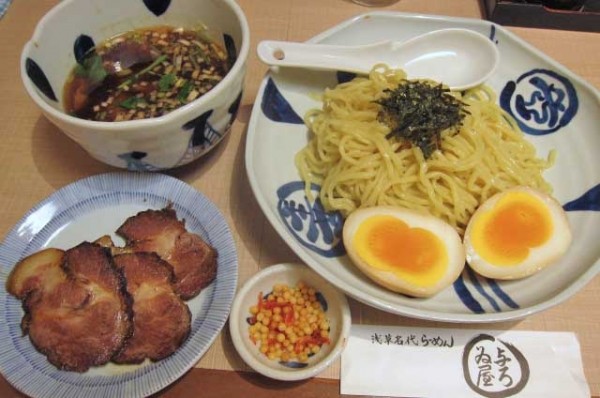 「ちゃーしゅうざるらーめん　1,200円＋縁たま　150円」@与ろゐ屋の写真