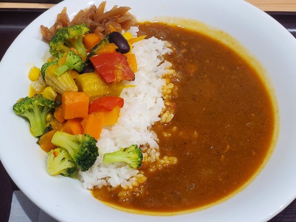 「夏野菜カレー並」@すき家 関内店の写真