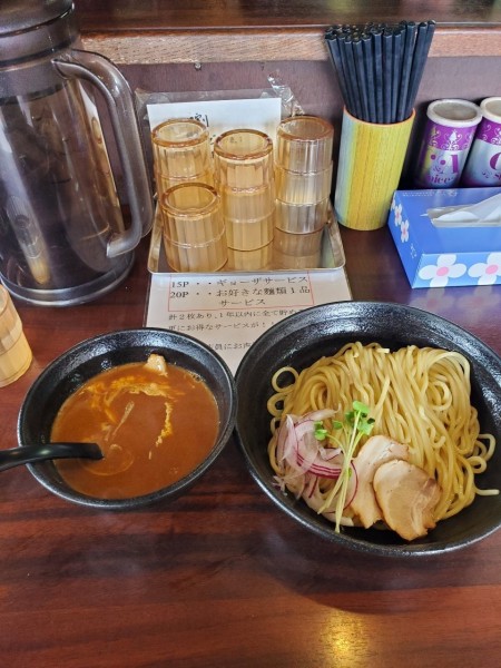 「デミグラス味噌つけ麺@950」@1/100の写真